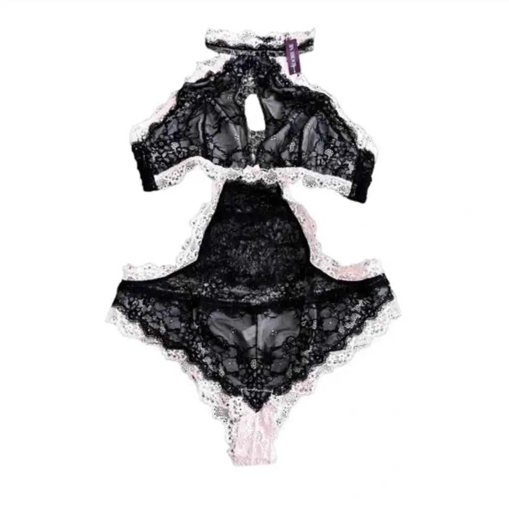 Adore Me Brescia Unlined Bodysuit in Black, Size XS